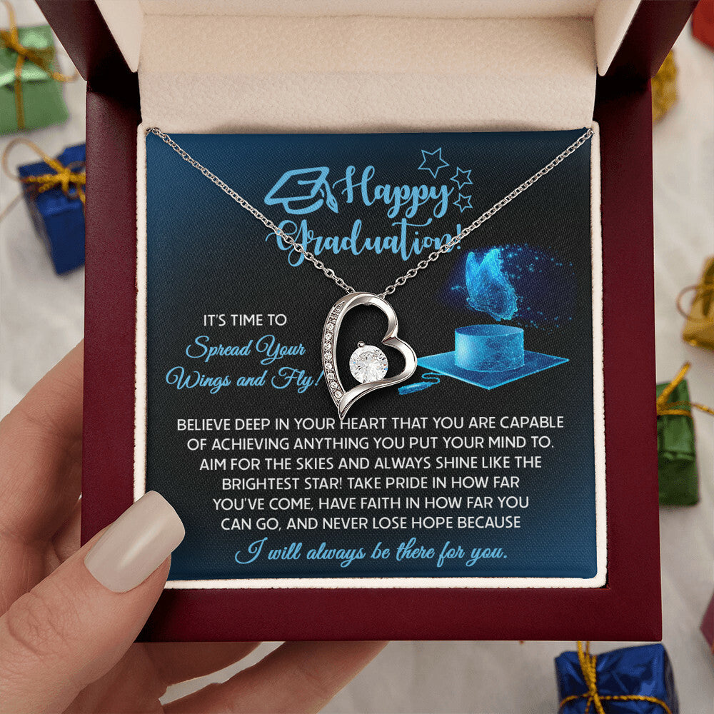 Happy Graduation, Spread Your Wings Necklace