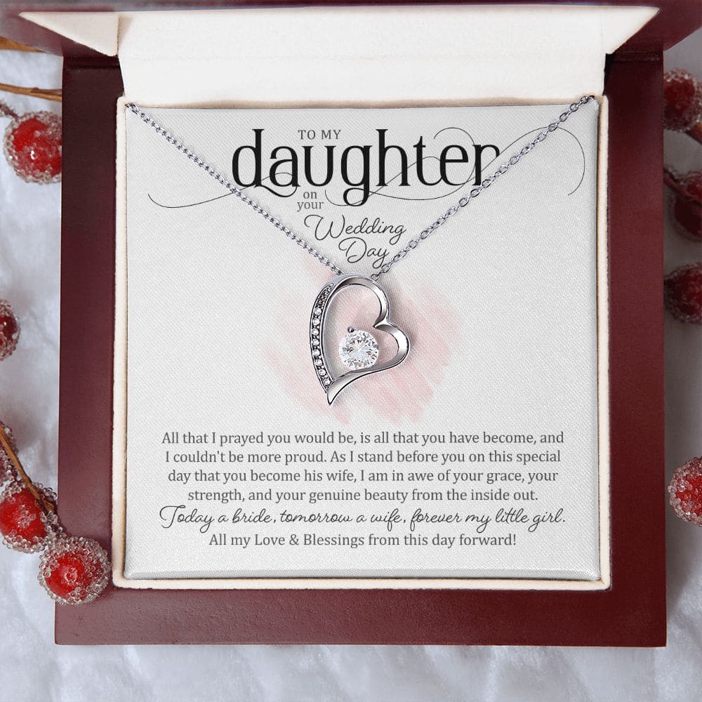 To my daughter on your Wedding Day | Love Heart Necklace