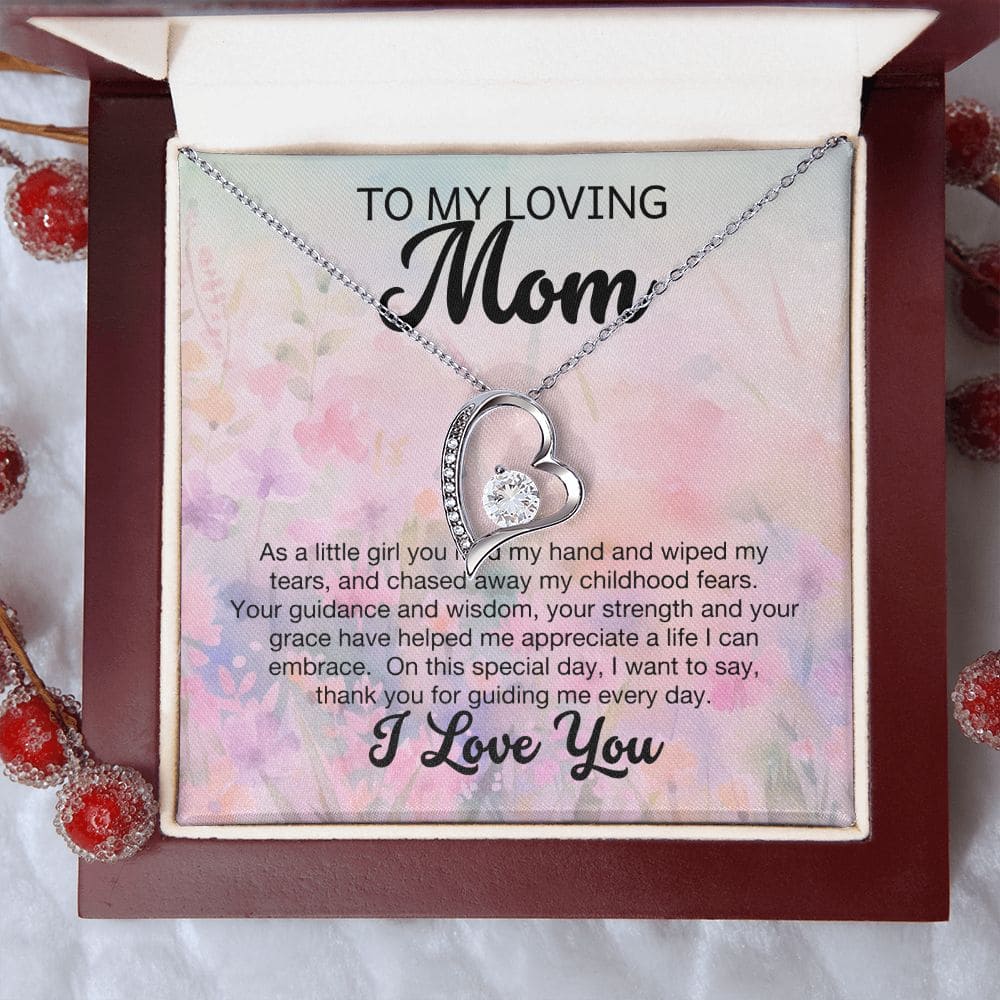 To My Loving mom I Love you Necklace