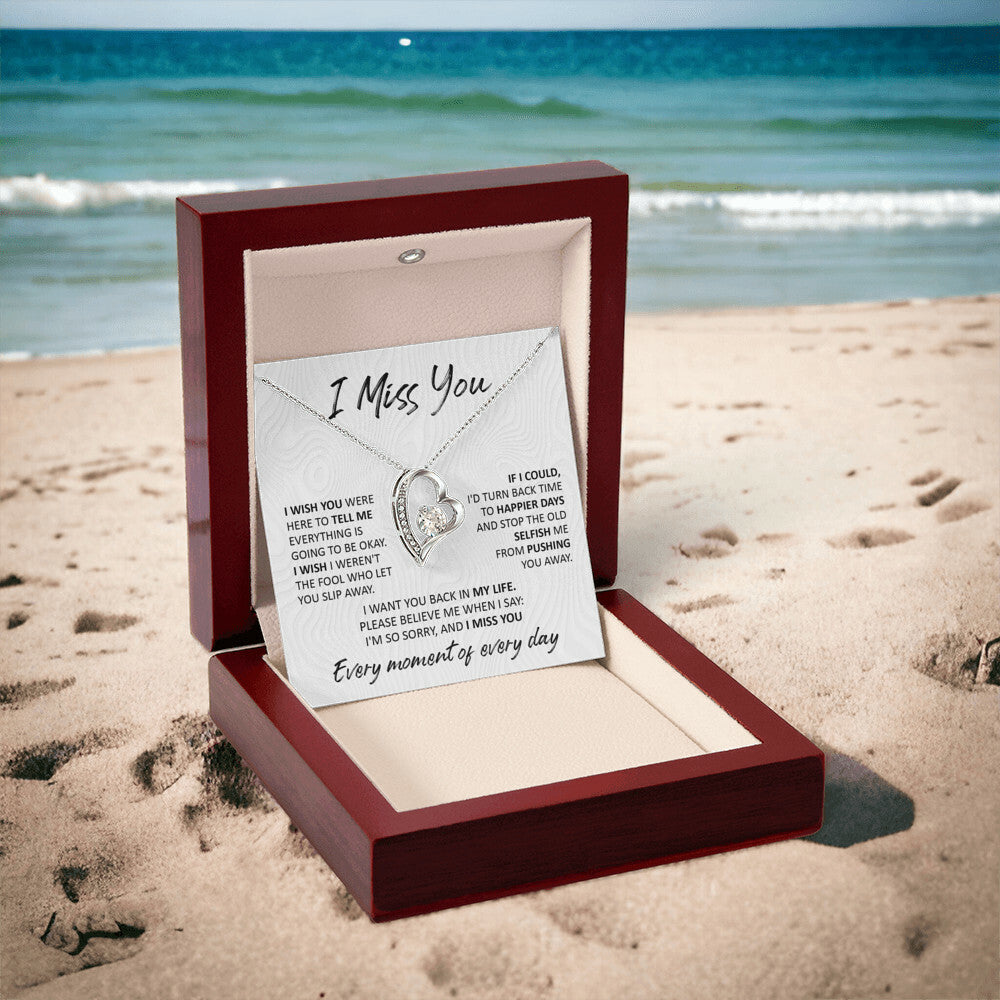 I miss you Forever Love Necklace