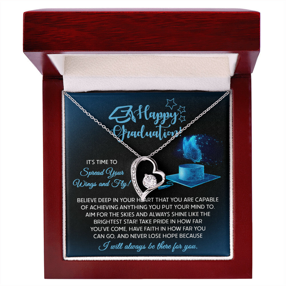 Happy Graduation, Spread Your Wings Necklace