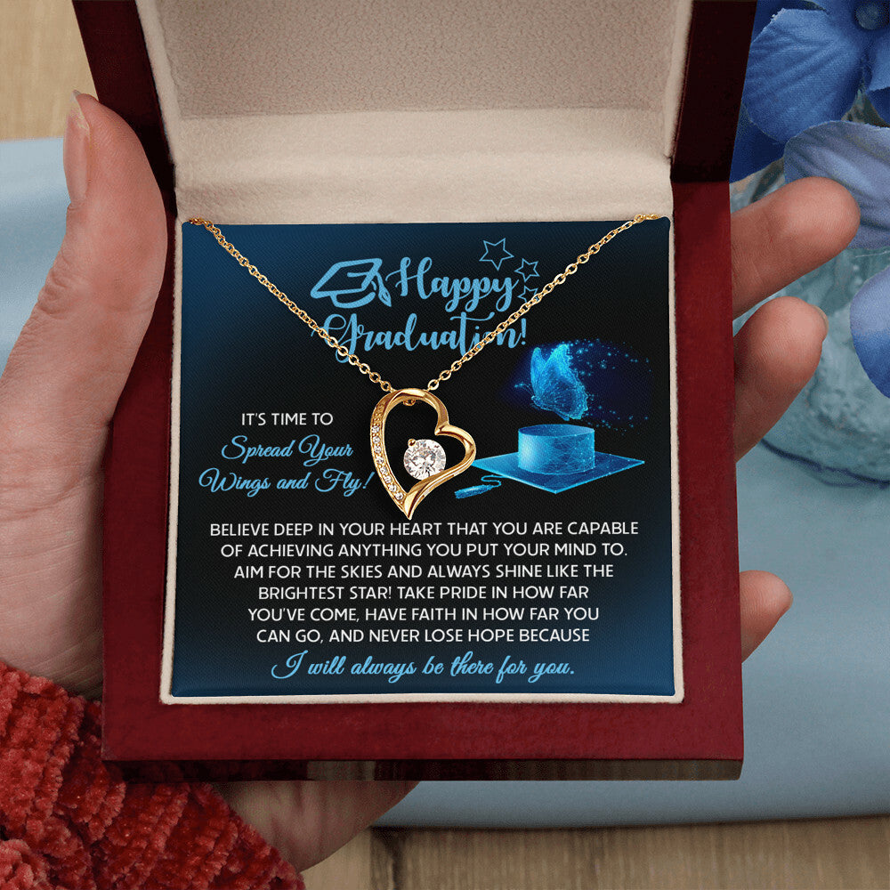 Happy Graduation, Spread Your Wings Necklace