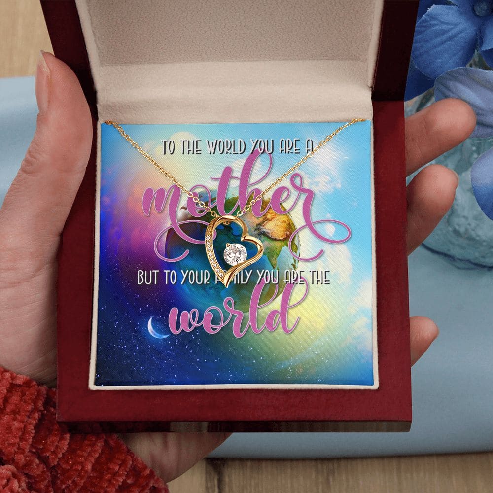 You are My World Mom Necklace