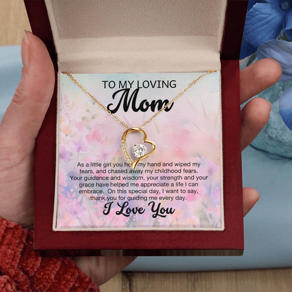 To My Loving mom I Love you Necklace