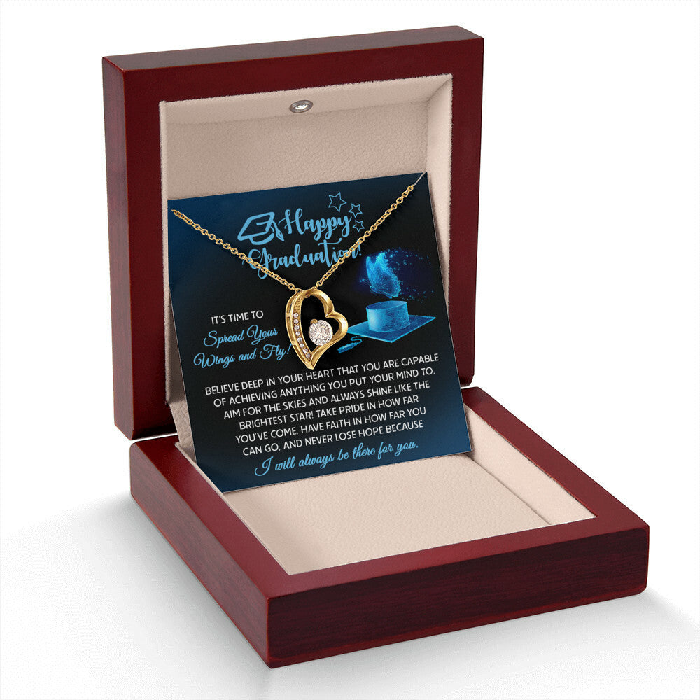 Happy Graduation, Spread Your Wings Necklace