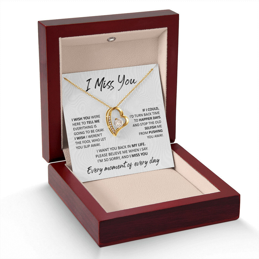 I miss you Forever Love Necklace