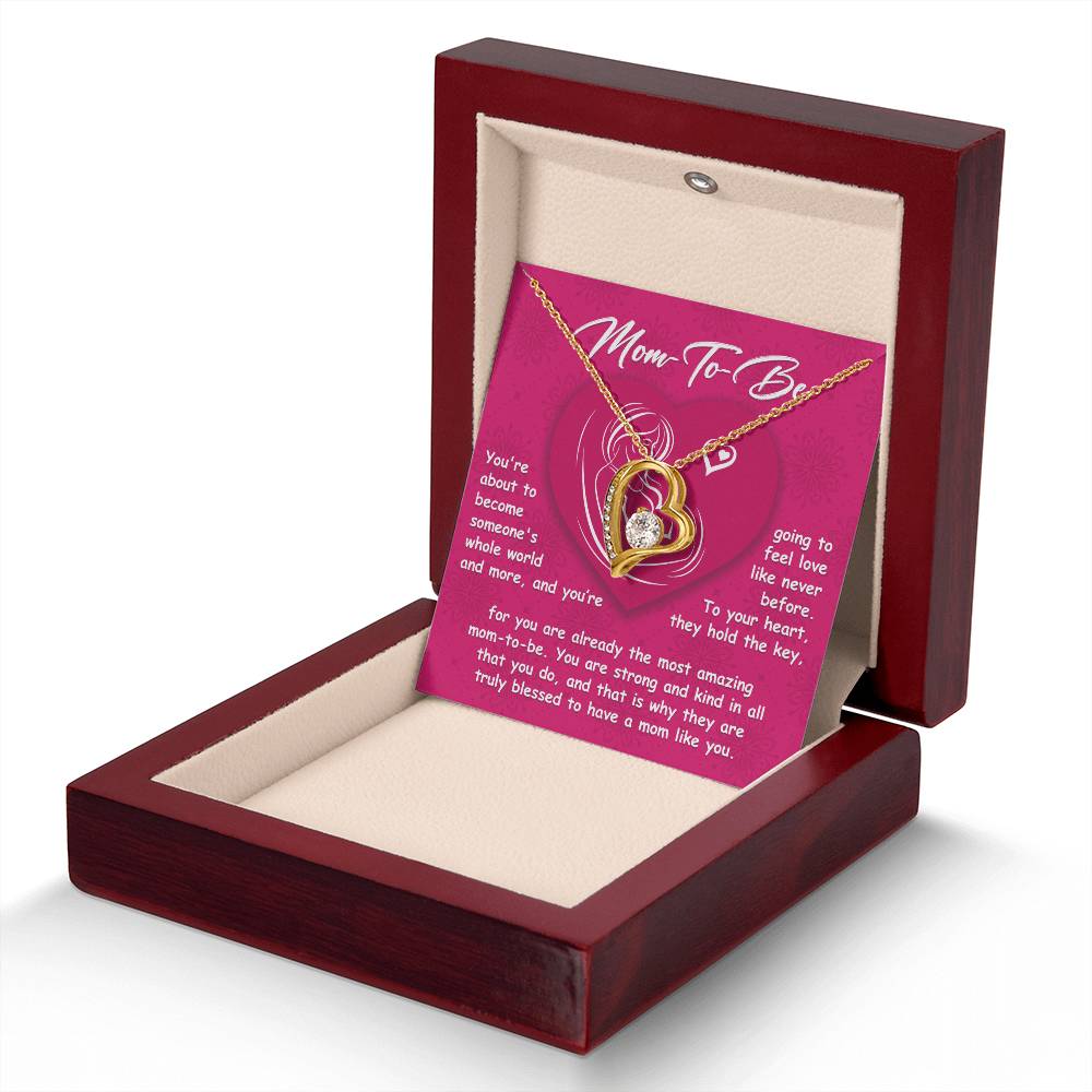 Mom To Be Love Heart Necklace
