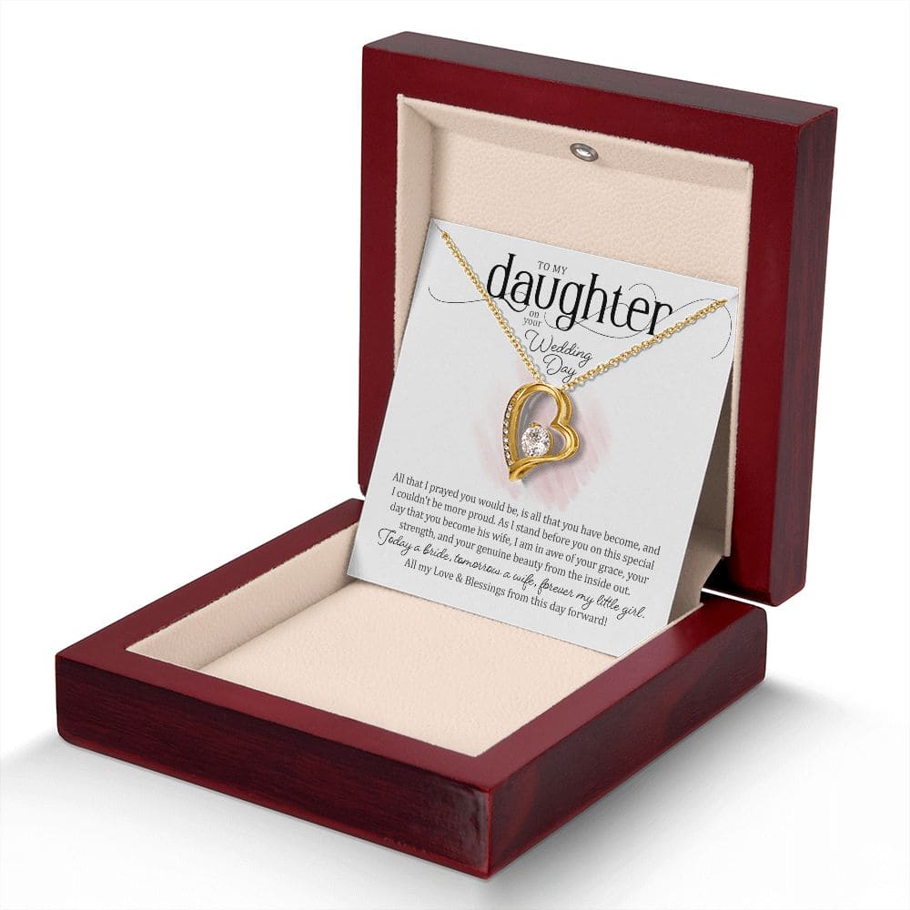To my daughter on your Wedding Day | Love Heart Necklace