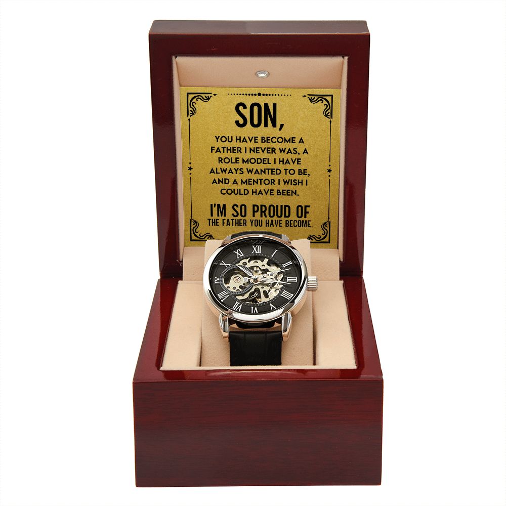 Son - You are Brave | Men's Openwork Watch