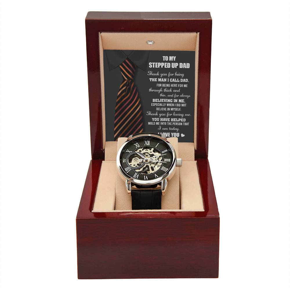 To My Stepped-up dad, Openwork Watch