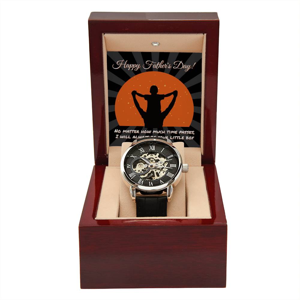 Happy Father's Day Openwork Watch for Dad
