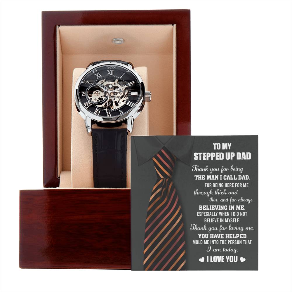To My Stepped-up dad, Openwork Watch