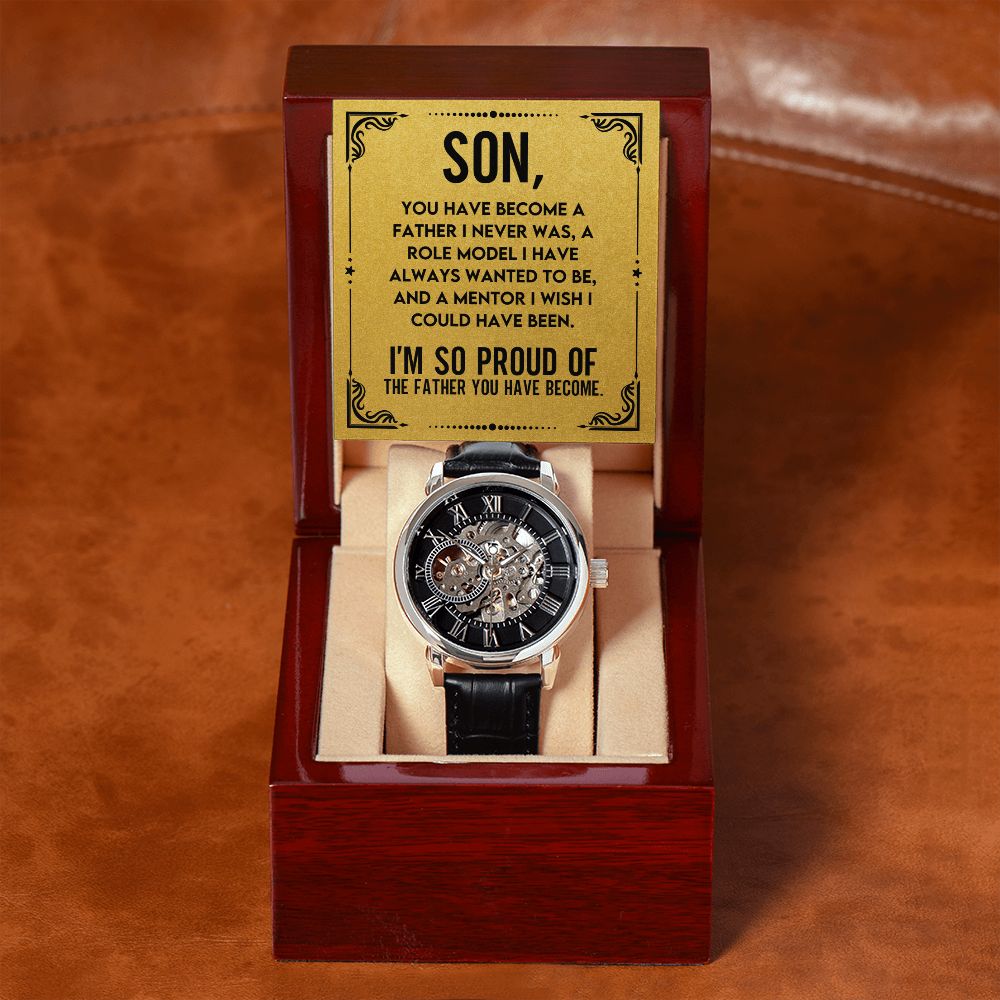 Son - You are Brave | Men's Openwork Watch