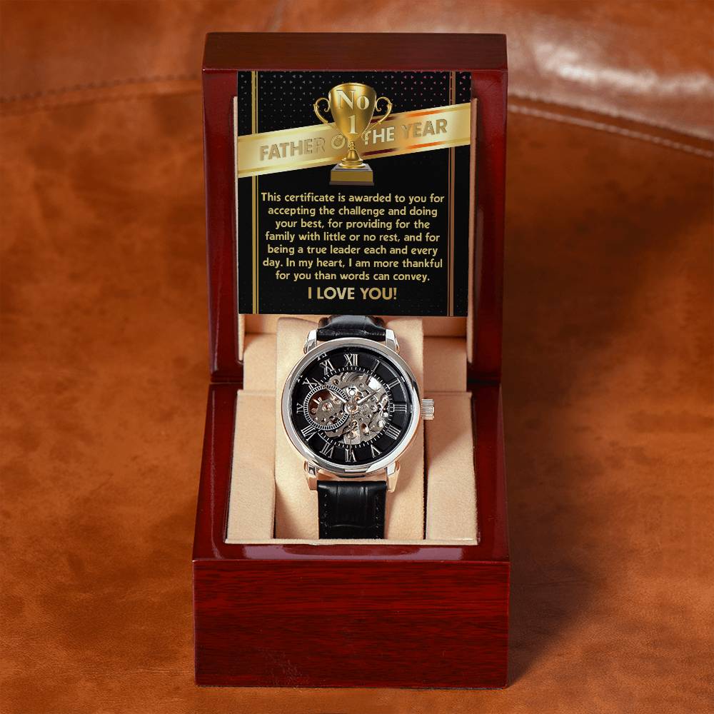 Father of the Year Openwork Watch for Dad