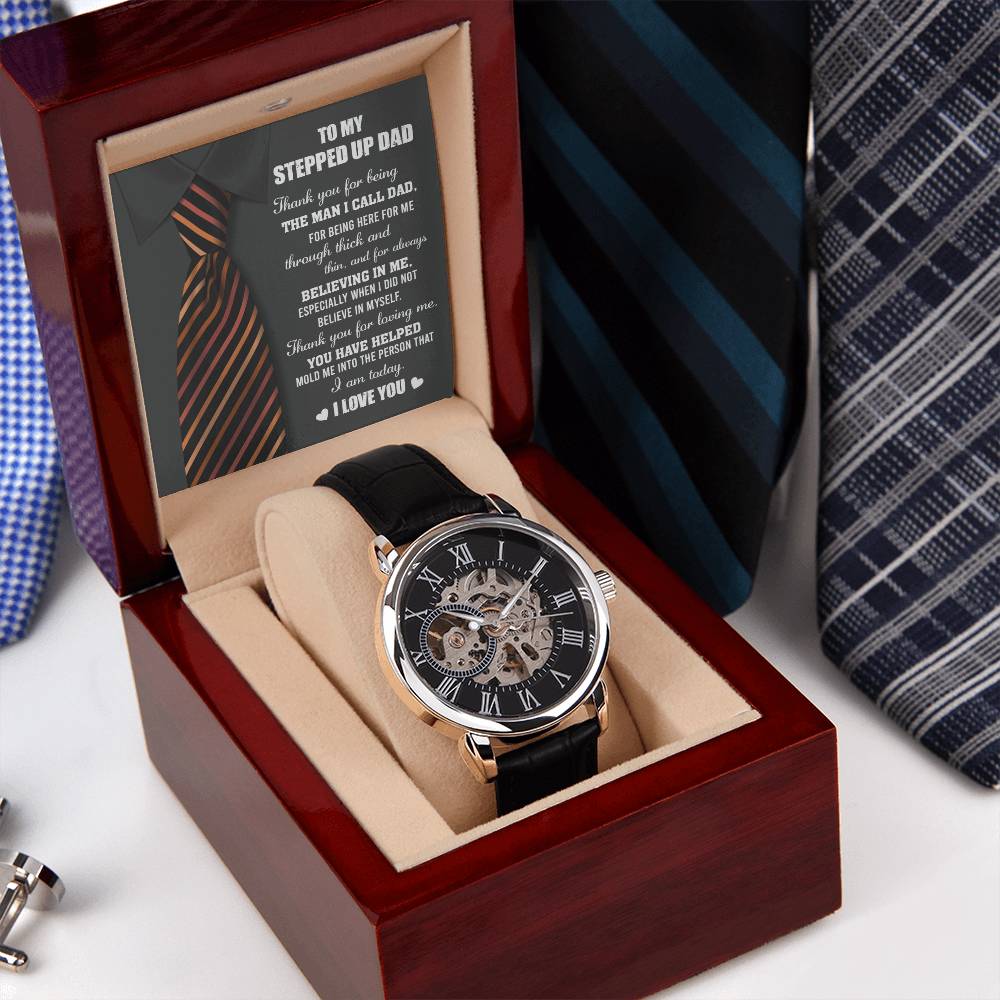 To My Stepped-up dad, Openwork Watch