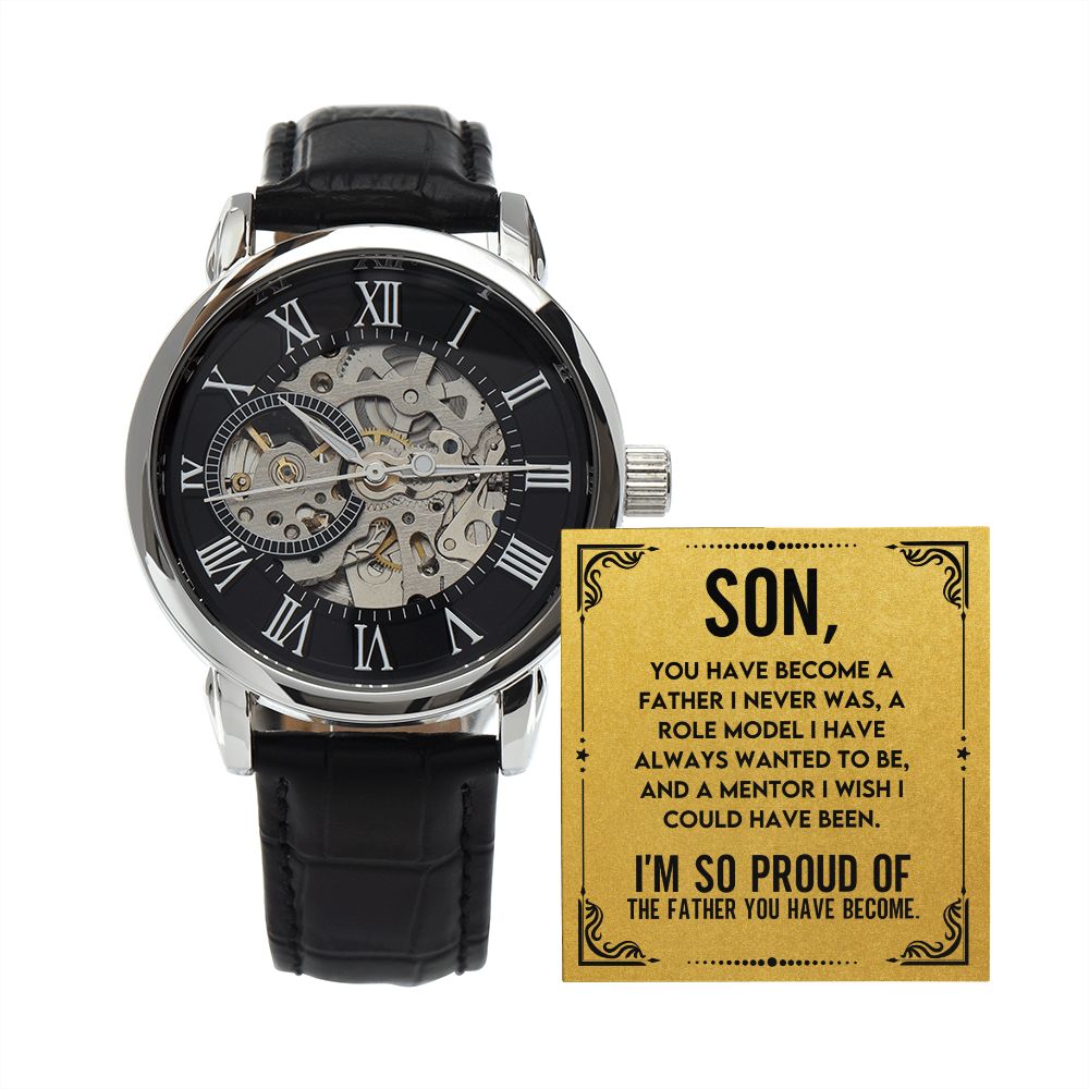 Son - You are Brave | Men's Openwork Watch