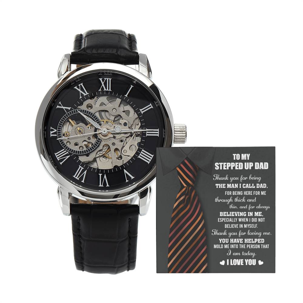To My Stepped-up dad, Openwork Watch