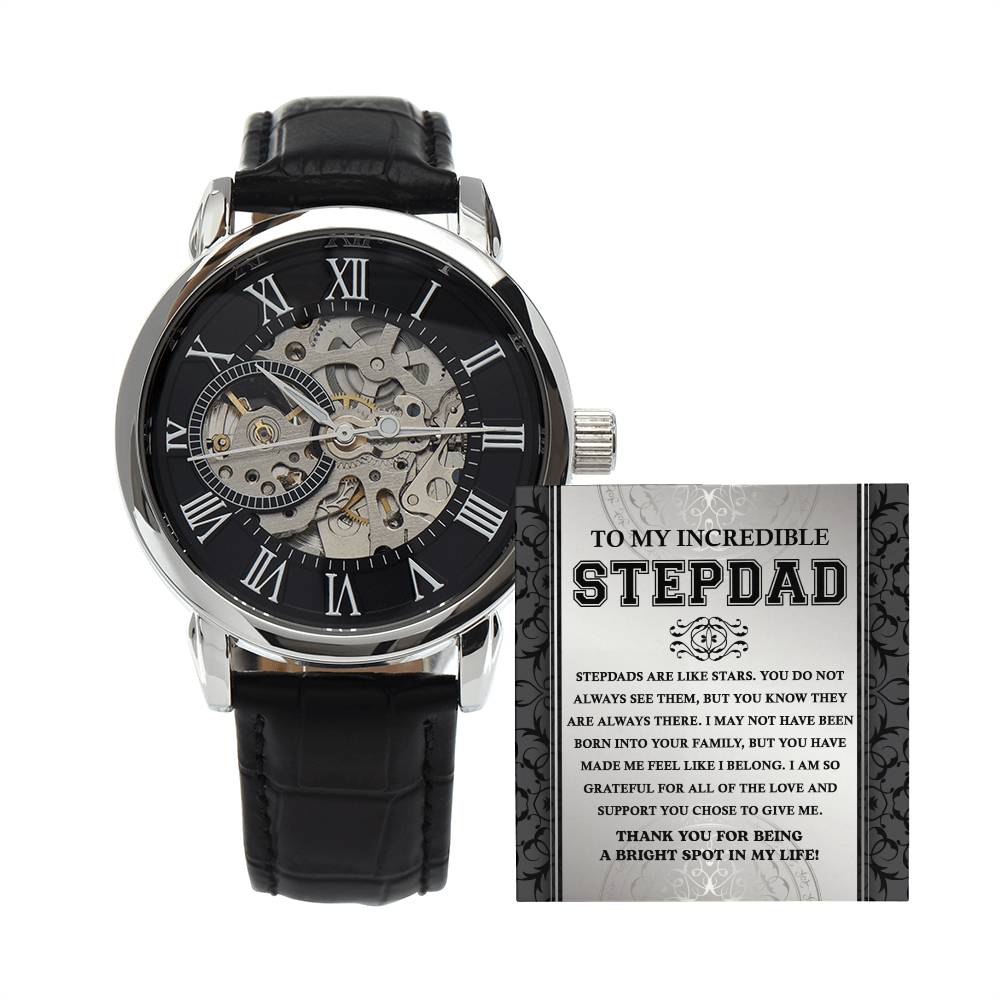 To My incredible Stepdad, Openwork Watch