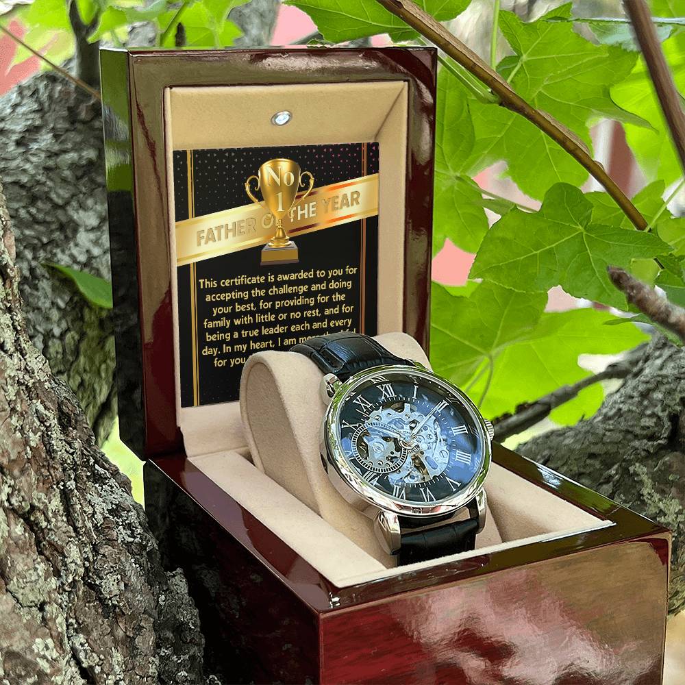 Father of the Year Openwork Watch for Dad