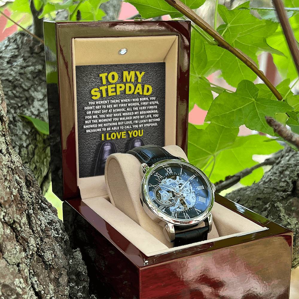 To My Stepdad, Nothing But Love Openwork Watch