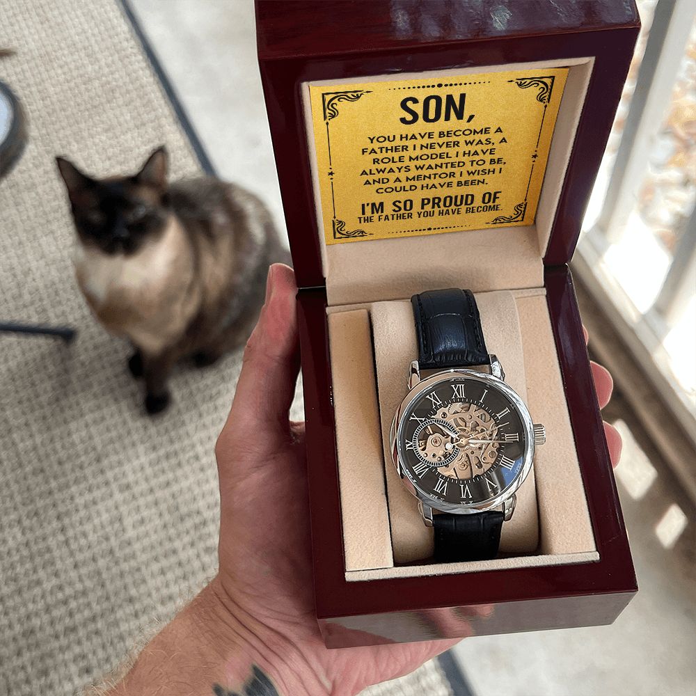 Son - You are Brave | Men's Openwork Watch