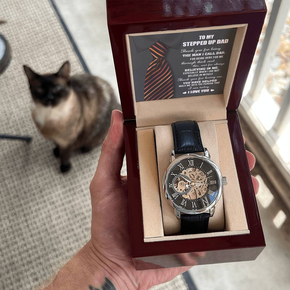 To My Stepped-up dad, Openwork Watch