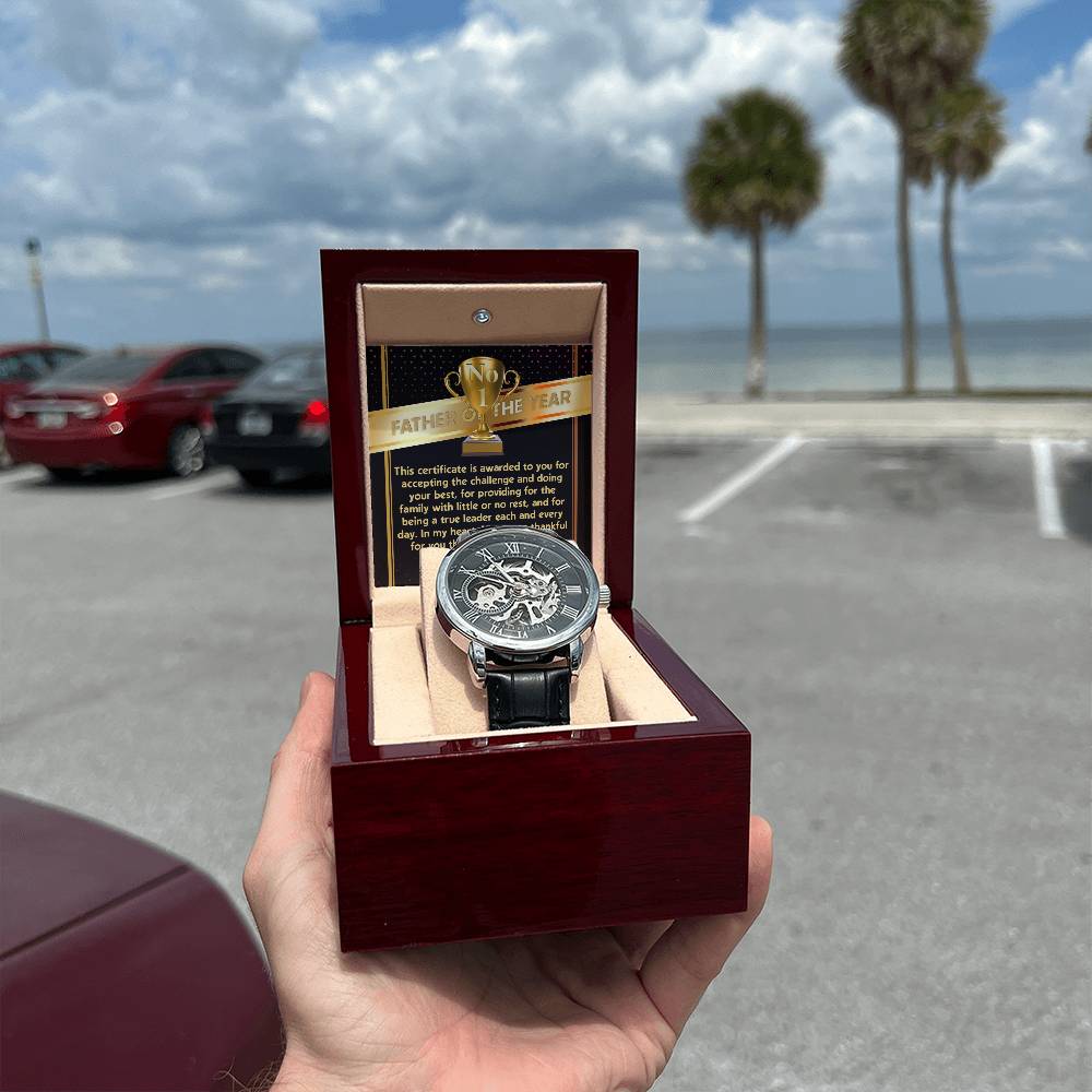 Father of the Year Openwork Watch for Dad