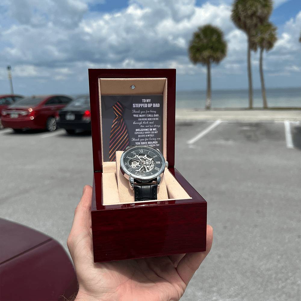 To My Stepped-up dad, Openwork Watch