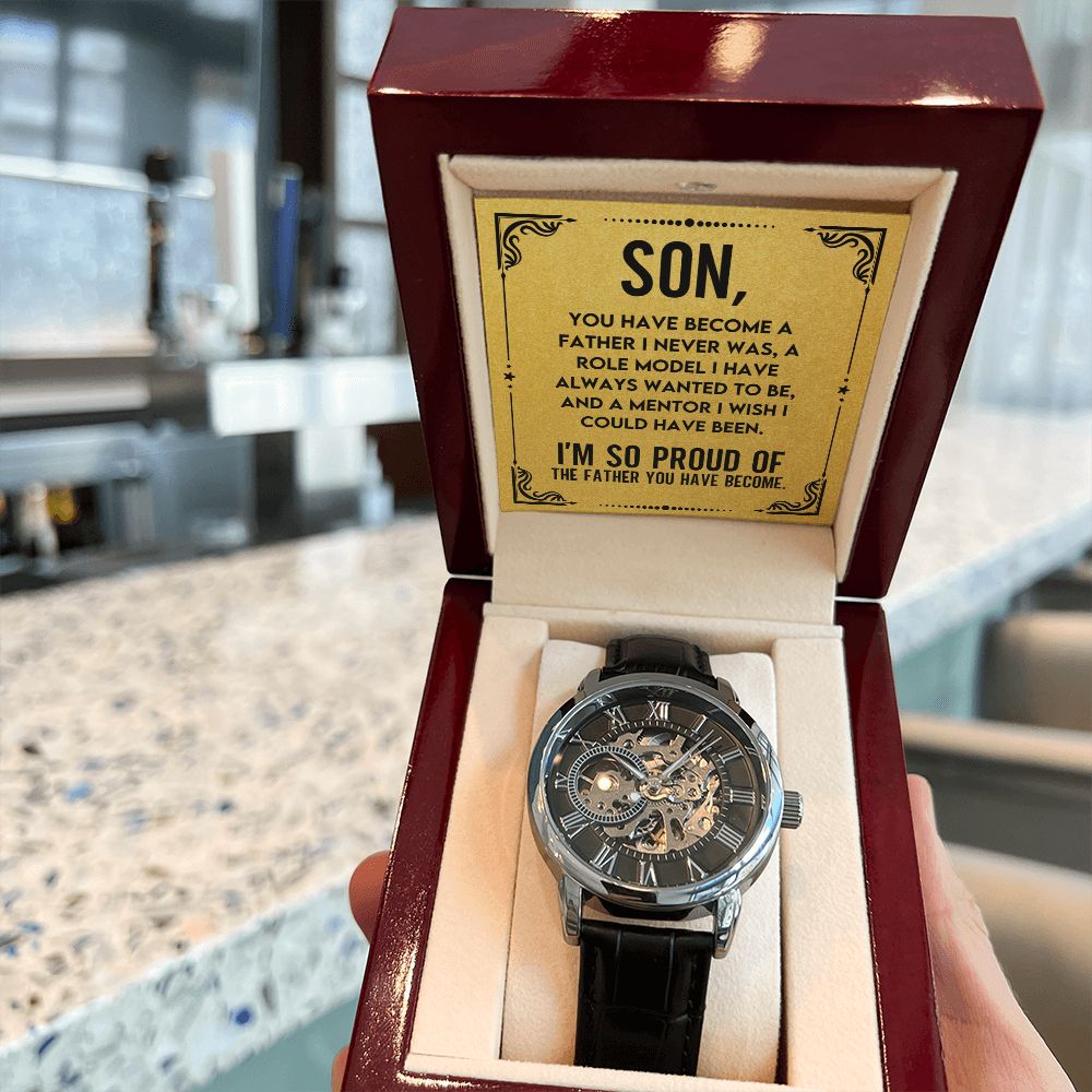 Son - You are Brave | Men's Openwork Watch