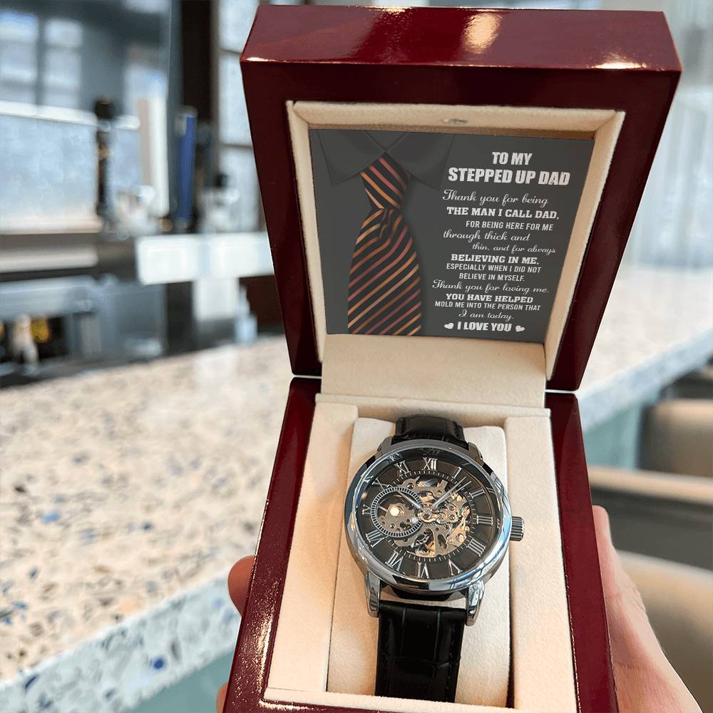 To My Stepped-up dad, Openwork Watch
