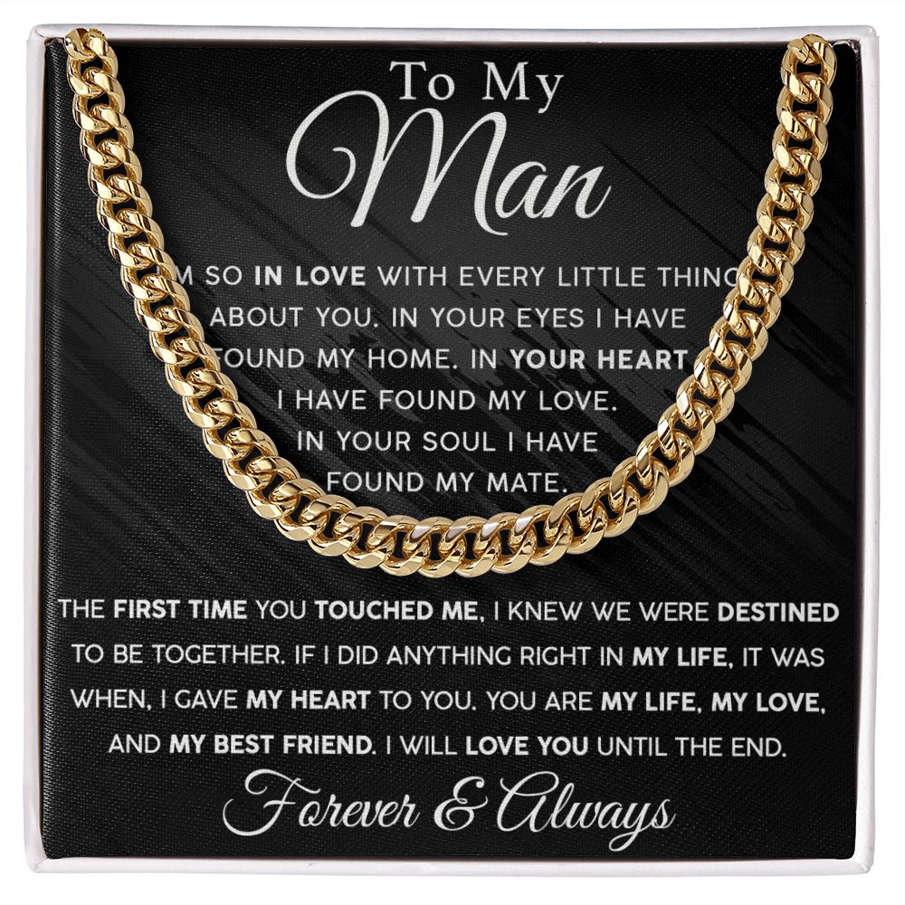 To My Man - My Best Friend | Cuban Link Chain