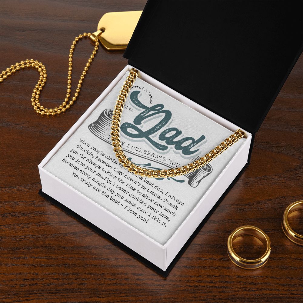 Celebrate Dad Today | Cuban Link Chain