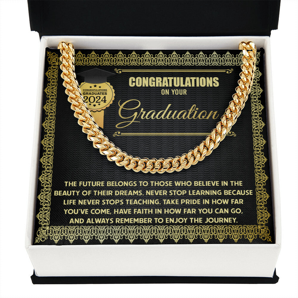 Congratulations on your Graduation Cuban Link Chain