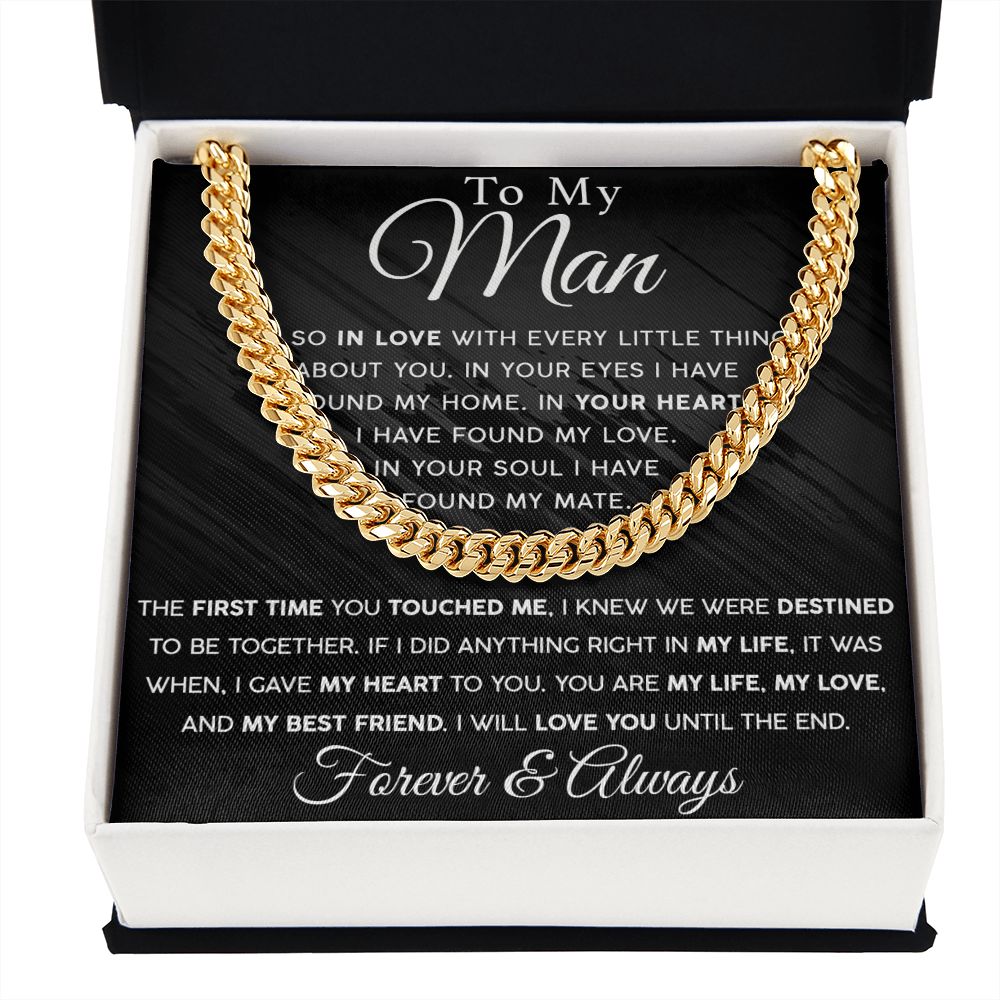 To My Man - My Best Friend | Cuban Link Chain