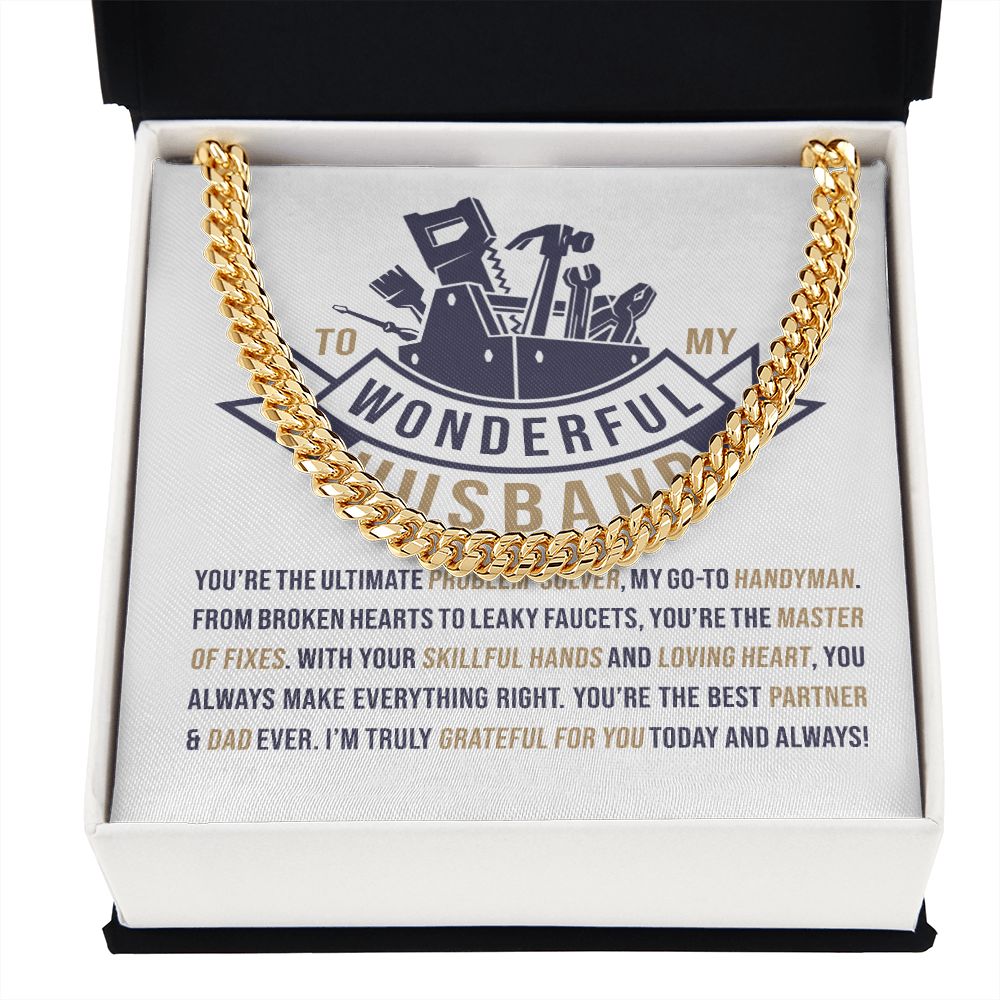 To My wonderful Husband | Cuban Link Chain