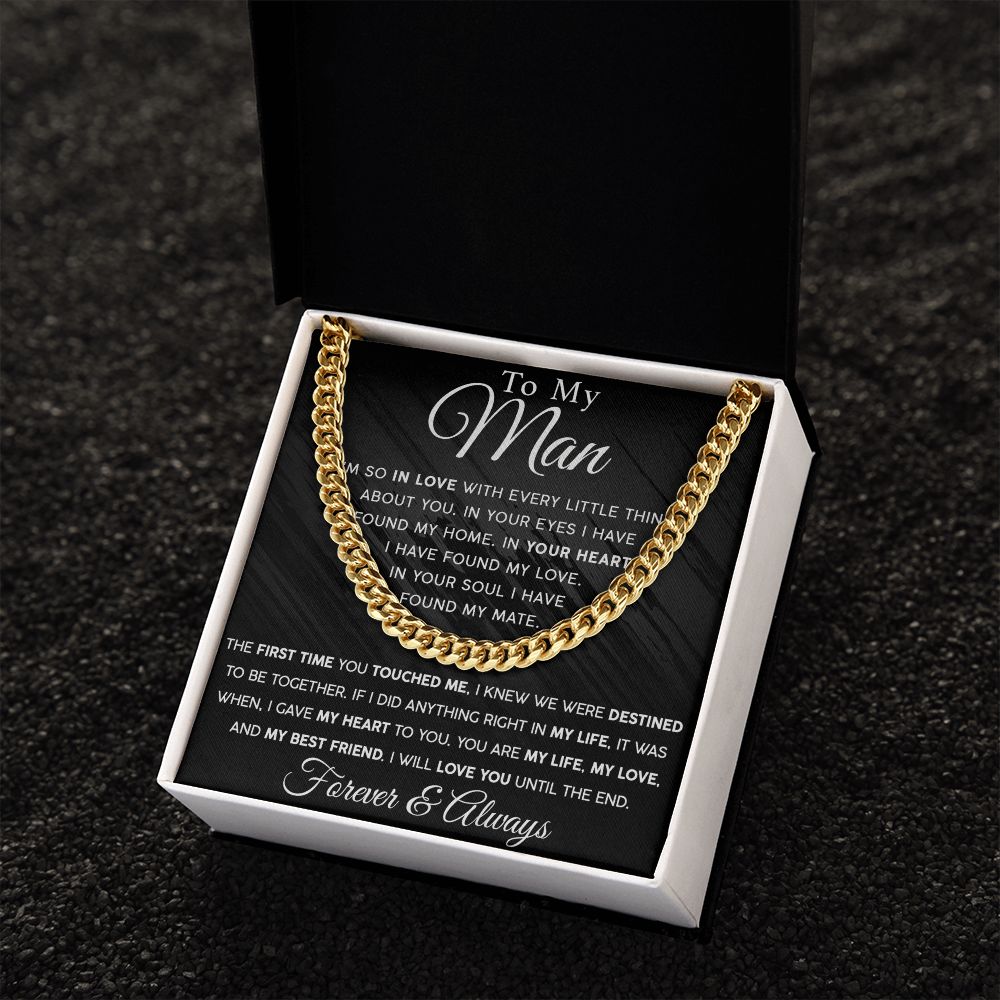 To My Man - My Best Friend | Cuban Link Chain