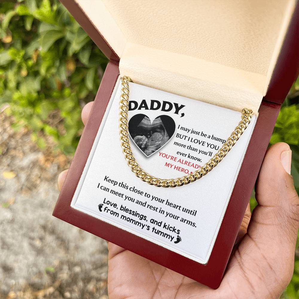 Daddy-to-Be, Already My Hero: Cuban Link Chain