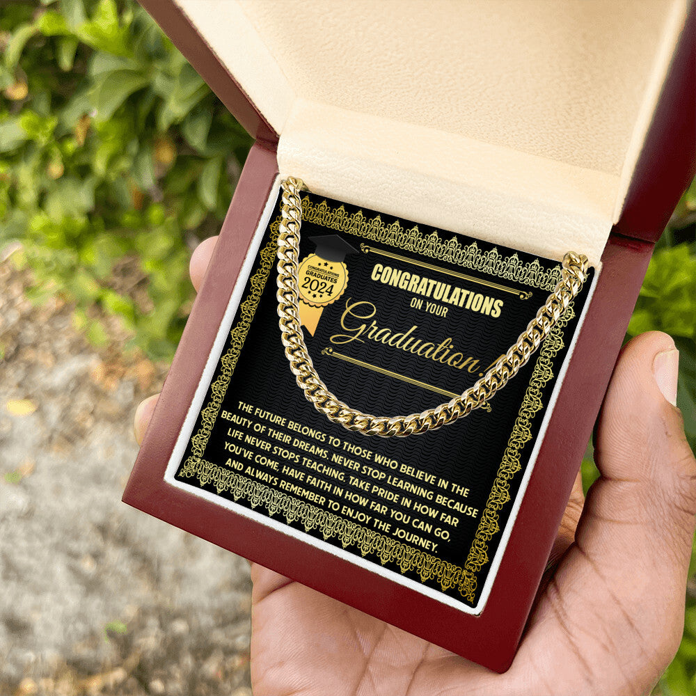 Congratulations on your Graduation Cuban Link Chain