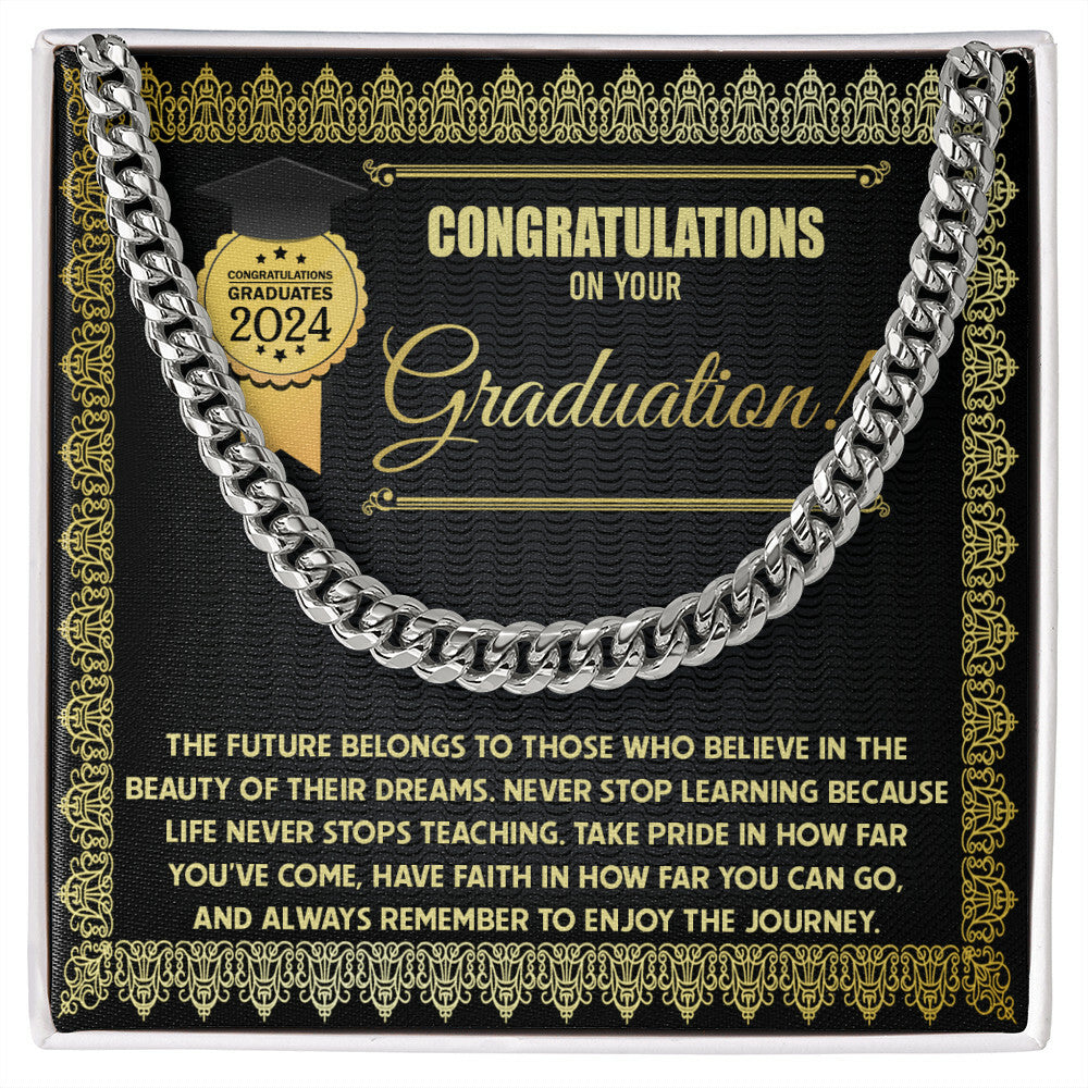 Congratulations on your Graduation Cuban Link Chain