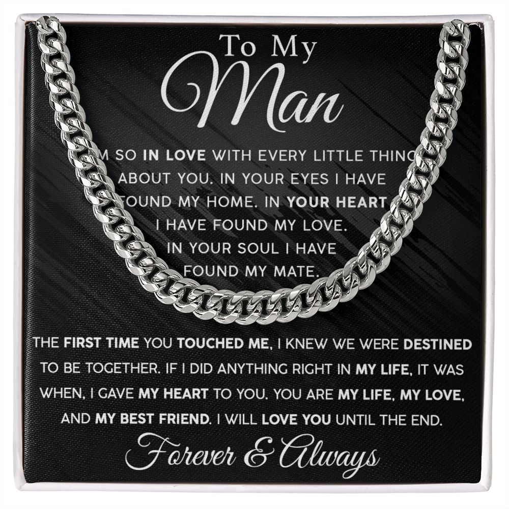 To My Man - My Best Friend | Cuban Link Chain