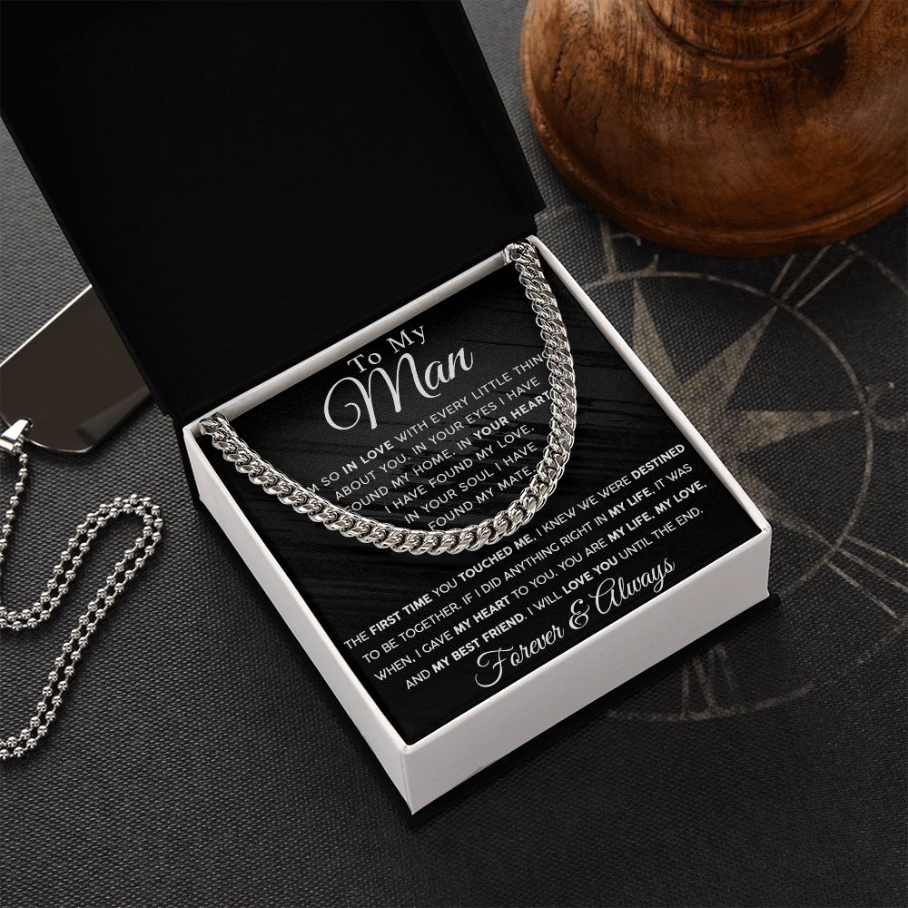 To My Man - My Best Friend | Cuban Link Chain