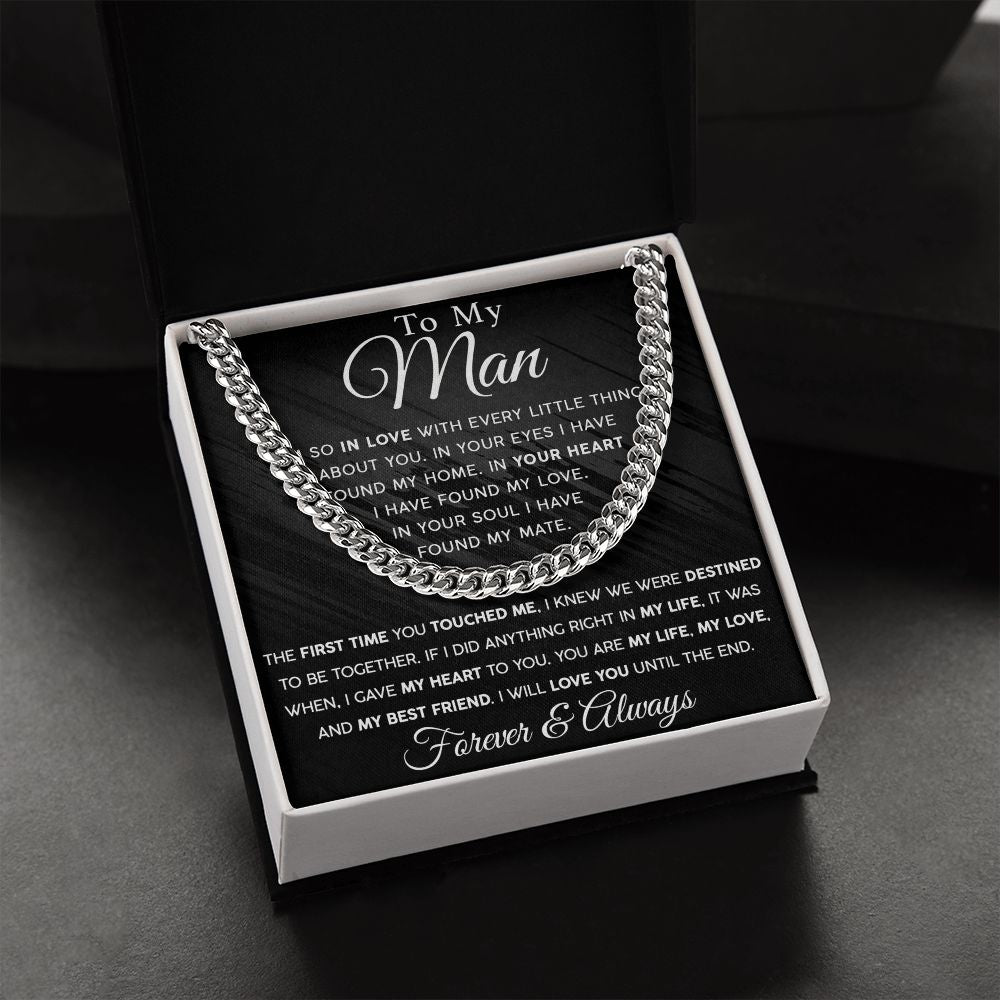 To My Man - My Best Friend | Cuban Link Chain