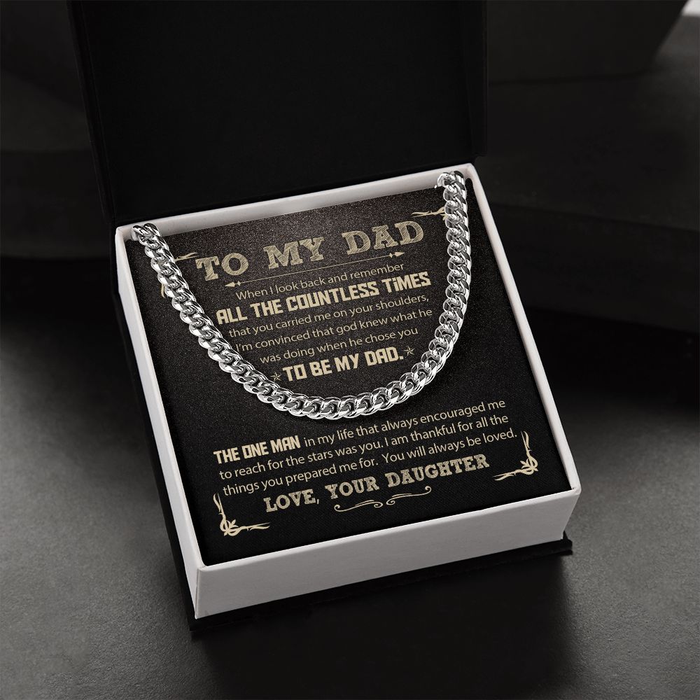 To My Dad - All the Countless Times | Cuban Link Chain