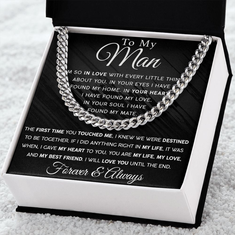 To My Man - My Best Friend | Cuban Link Chain