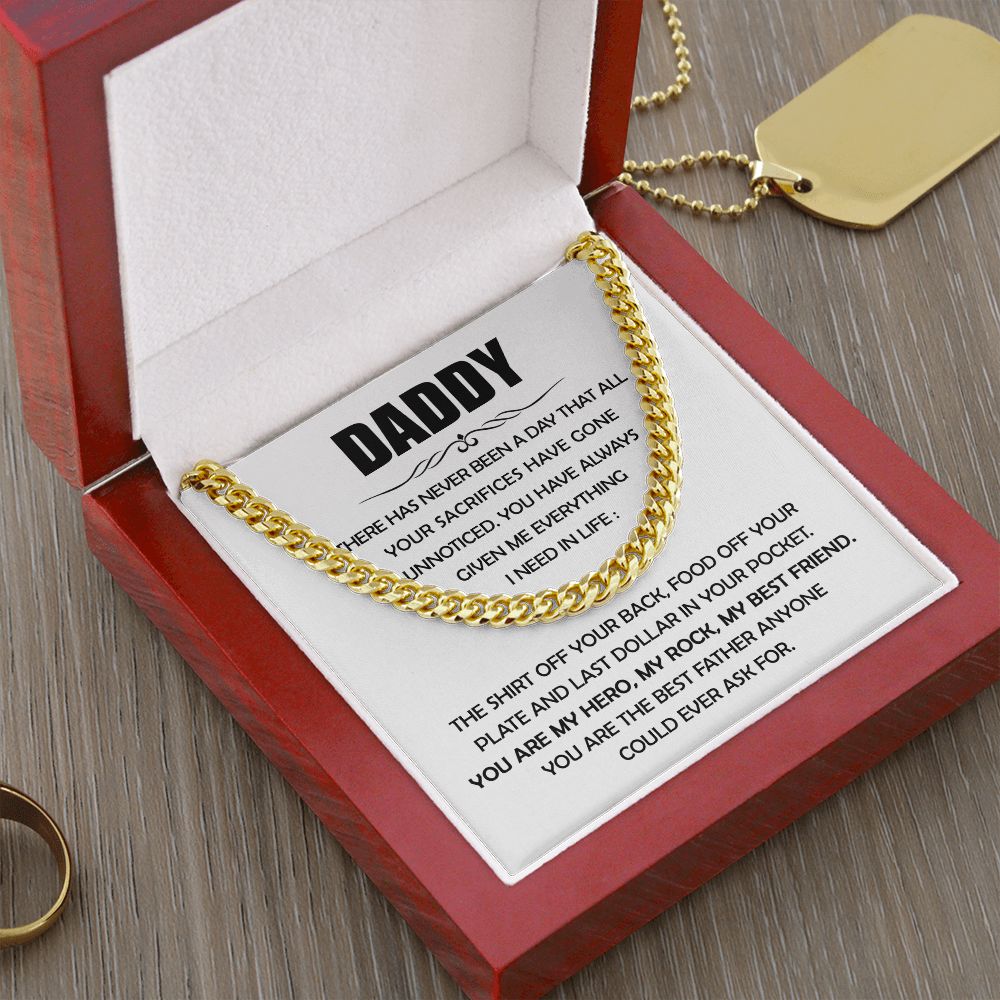 Daddy - You are my Hero | Cuban Link Chain