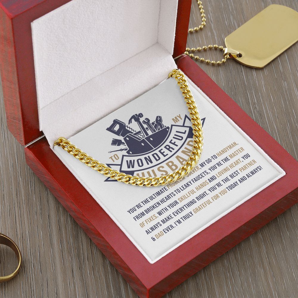 To My wonderful Husband | Cuban Link Chain