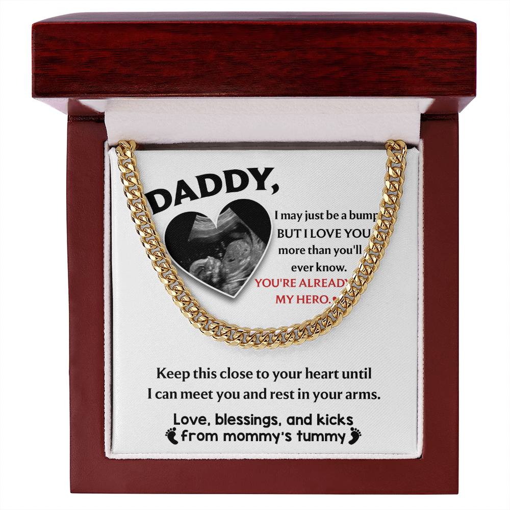 Daddy-to-Be, Already My Hero: Cuban Link Chain