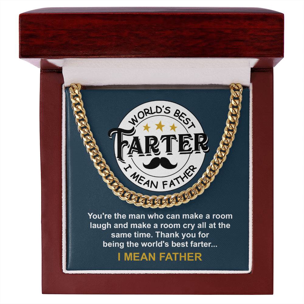 World's Best Farter Cuban Link Chain