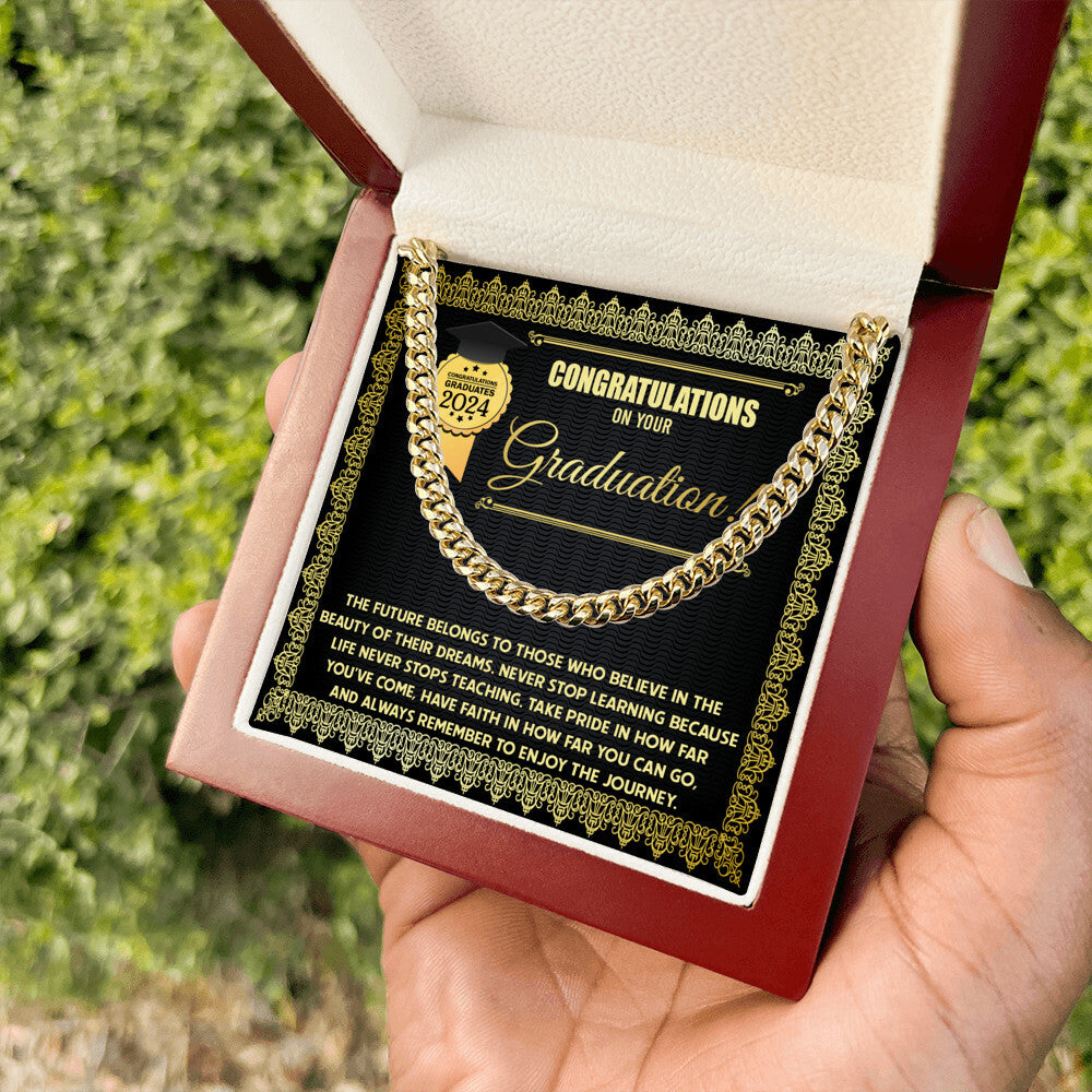 Congratulations on your Graduation Cuban Link Chain