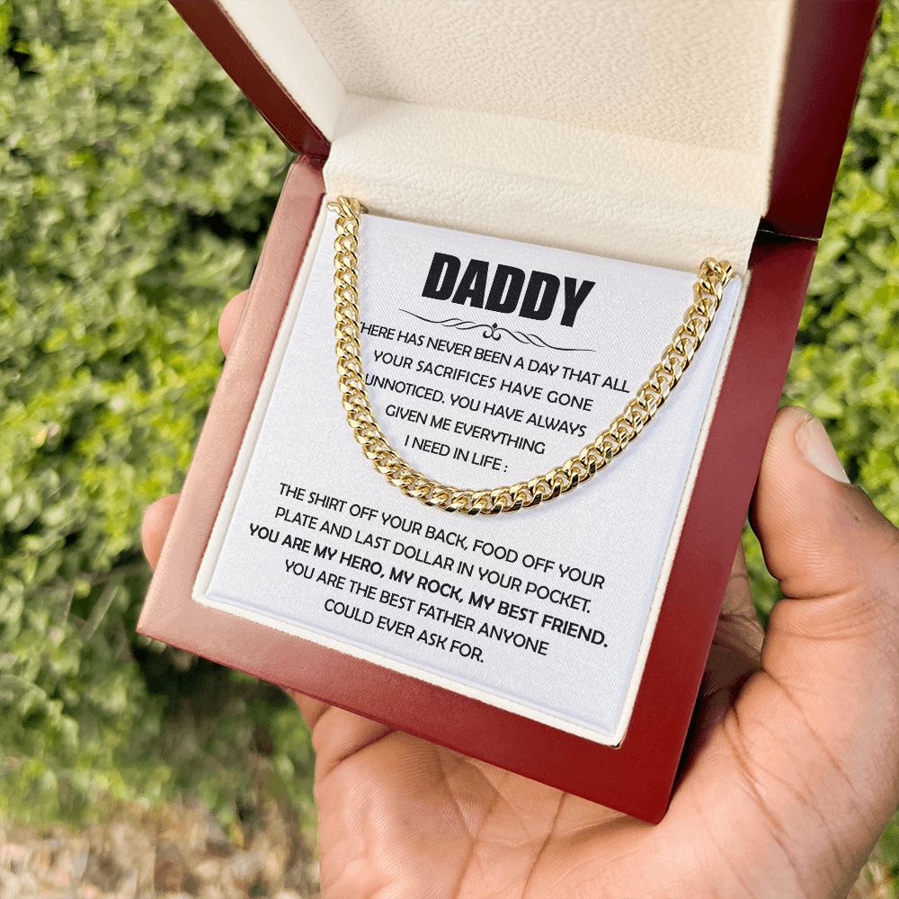 Daddy - You are my Hero | Cuban Link Chain